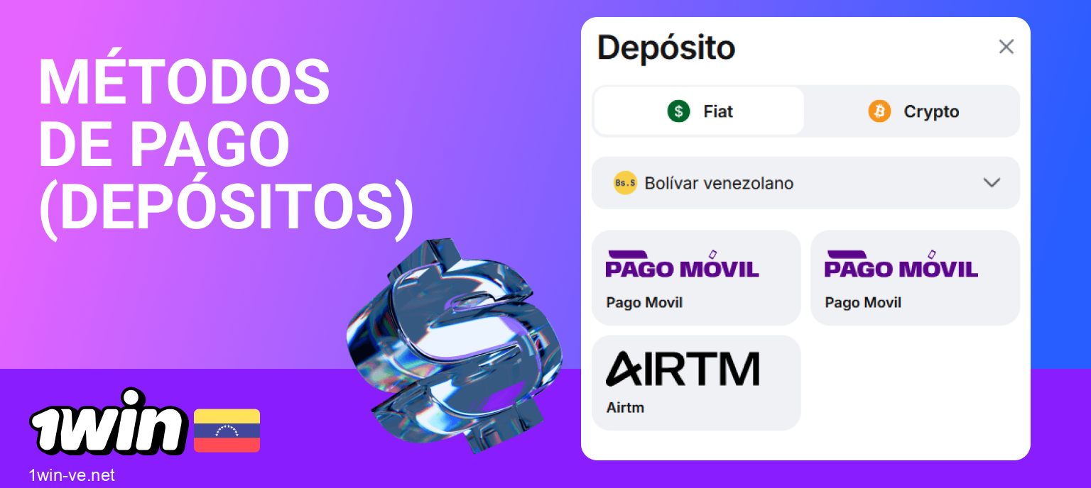 Opciones de depósito en 1Win